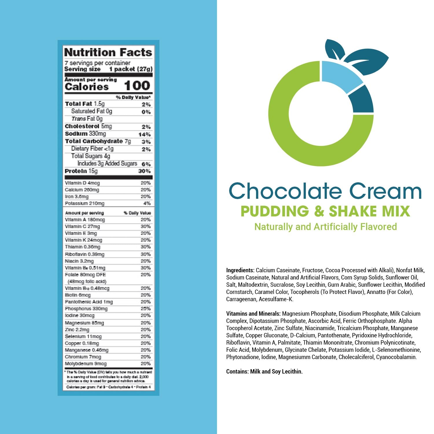 Chocolate Cream Pudding & Shake Mix