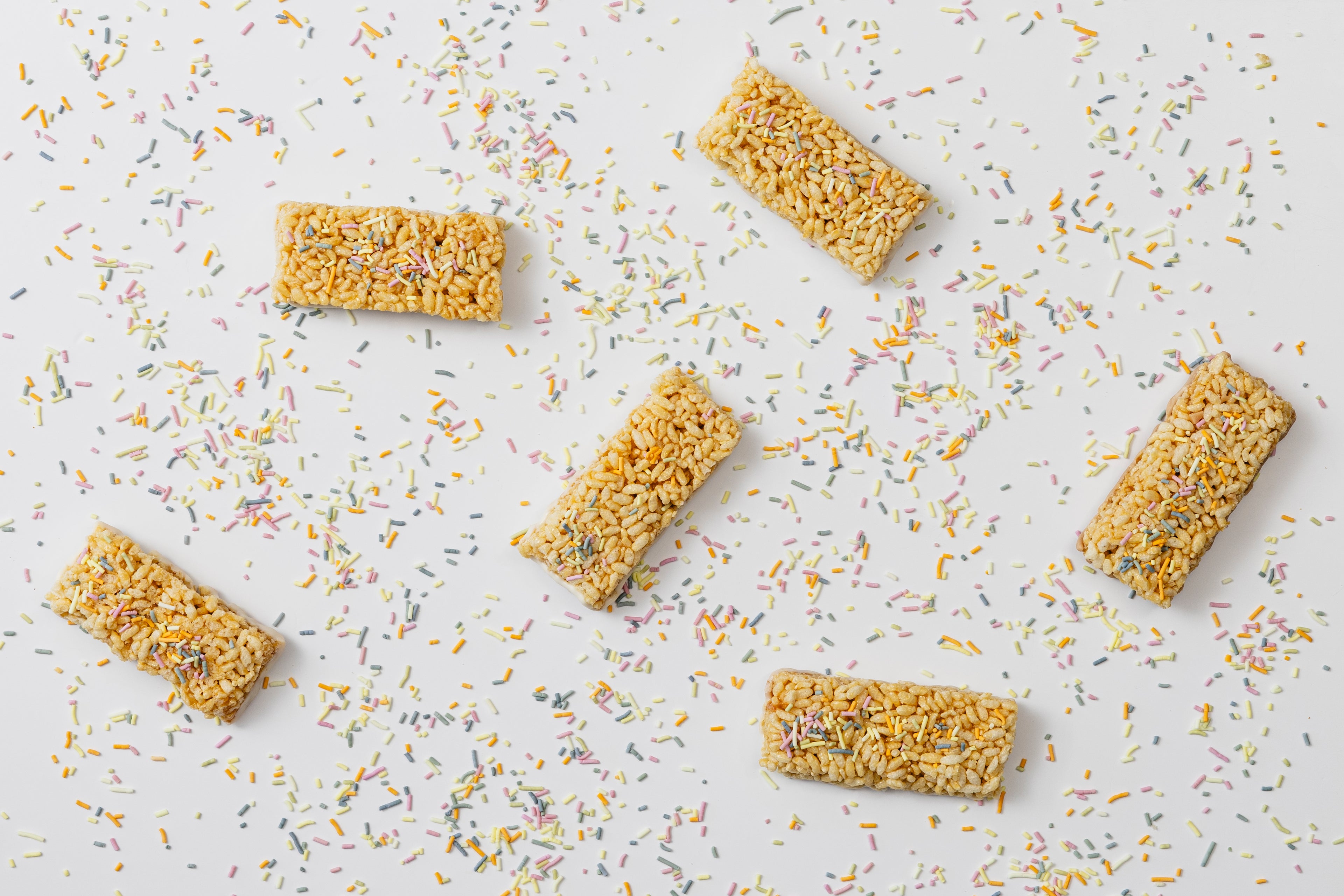 Birthday Cake Crispy Bars