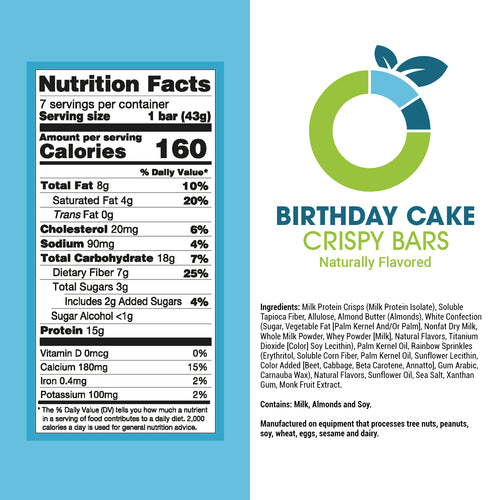 Birthday Cake Crispy Bars *EXP 6/20/26*