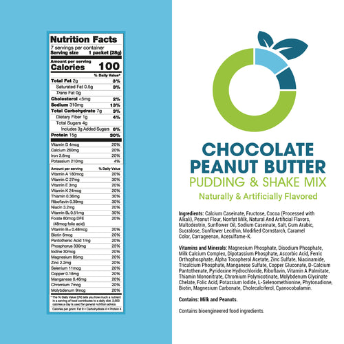 Chocolate Peanut Butter Pudding & Shake Mix