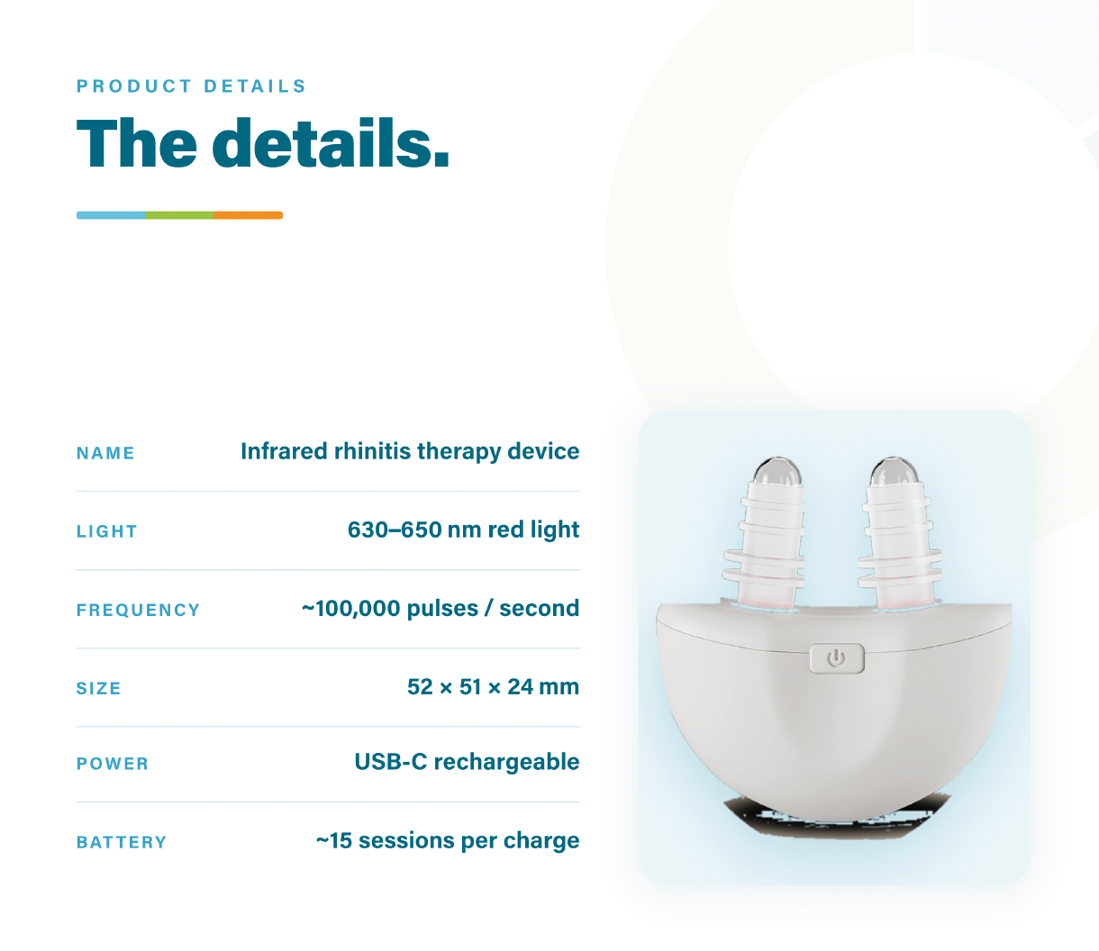 Red Light Therapy Nasal Device