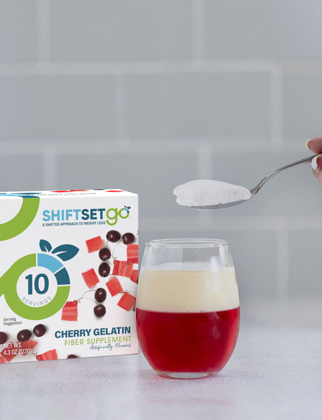 Cherry Gelatin Fiber Supplement