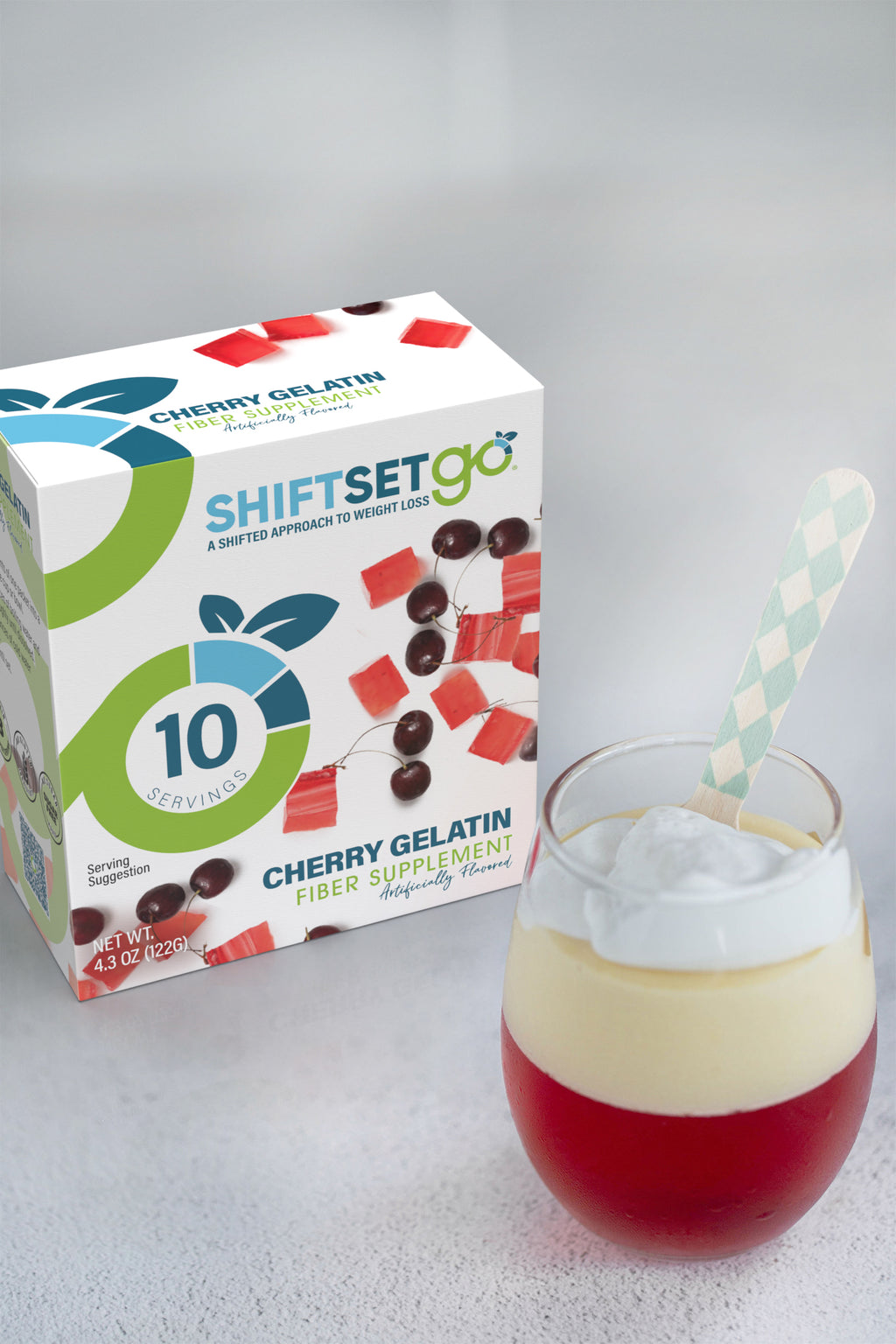 Cherry Gelatin Fiber Supplement