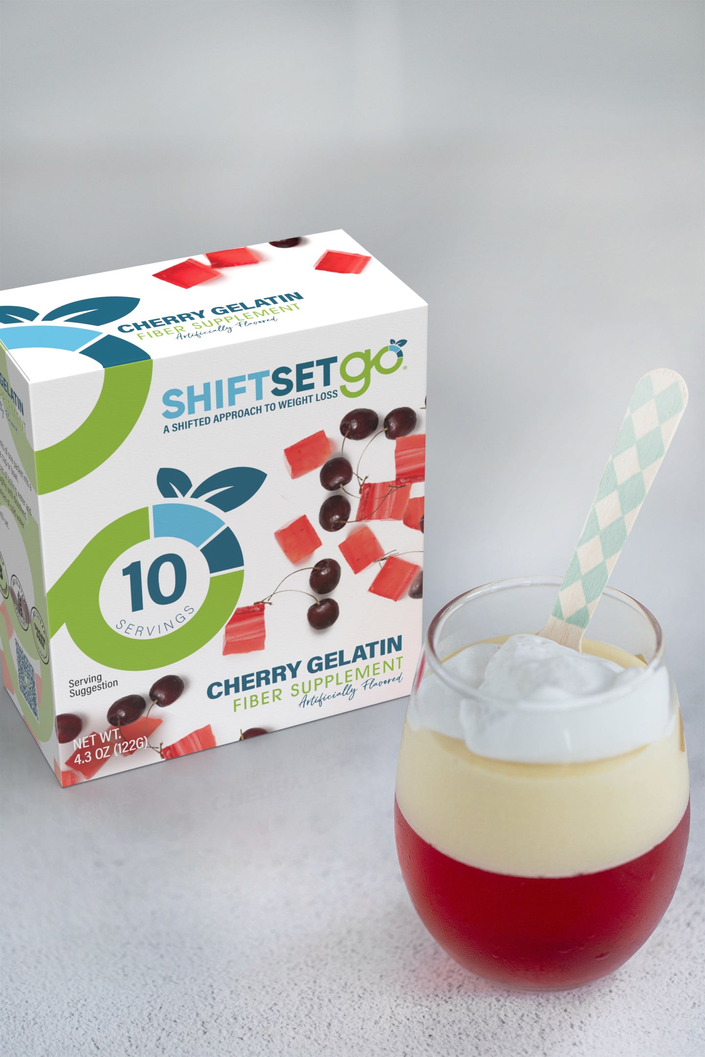 Cherry Gelatin Fiber Supplement