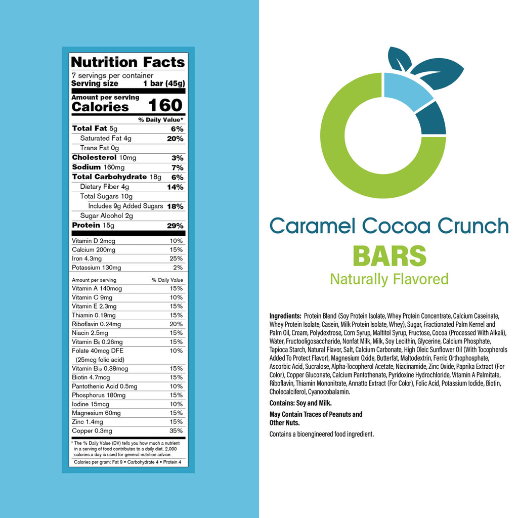 Caramel Cocoa Crunch Bars