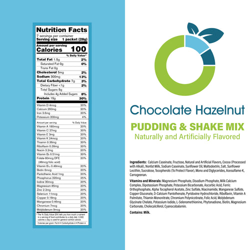 Chocolate Hazelnut Pudding & Shake Mix