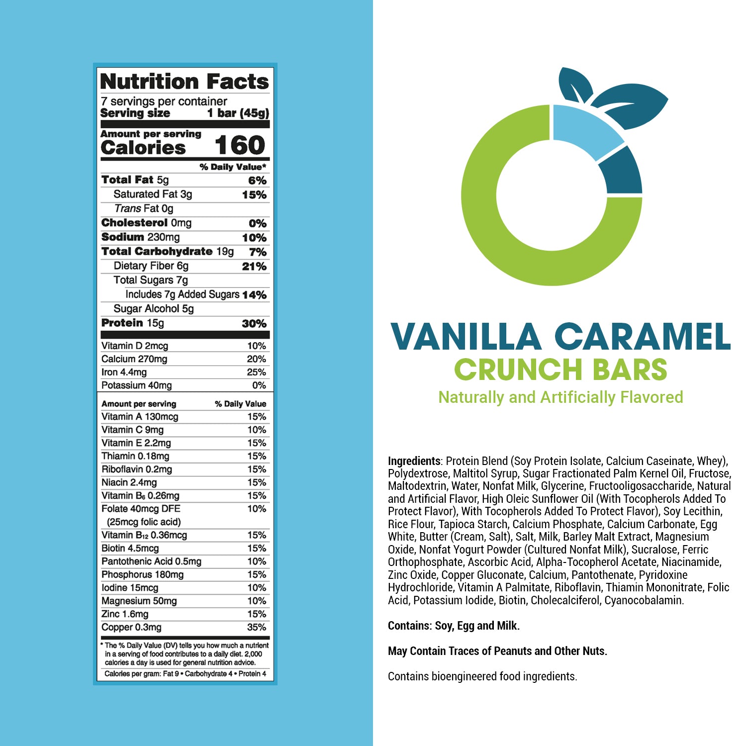 Vanilla Caramel Crunch Bars